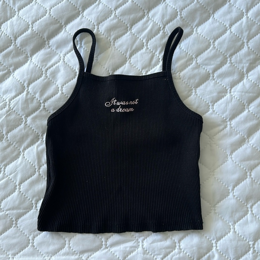 Black Cami cropped Top